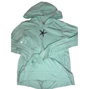 tidal effects Teal starfish tshirt hoodie shirt size medium